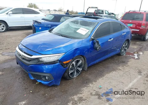 2018 Honda Civic Touring из США, поврежденный, VIN JHMFC1F94JX024385